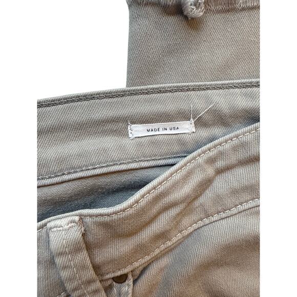 Velvet by Graham & Spencer Gray Skinny Jean with Distressed Hem Size 27 - Picture 3 of 9